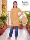 Chicken Girl By Sangeet Kids Rayon Chikan Schiffli Kurti 
